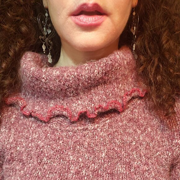 Silver and Rose Quartz Dangle Earrings - Picture 5 of 5